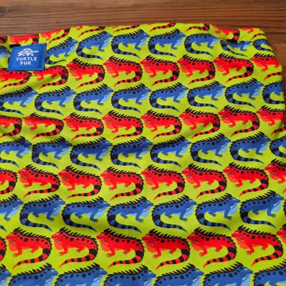 Kids Lined Neck Warmer Comfort Shell lined with Comfort Plush Iguana Iguana - Picture 7 of 9